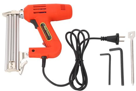 Cloueur électrique, pistolet à clous électrique AC 220 V, clou droit F30 2200 W, capacité de 100 clous, outil de travail du bois avec 2 clés hexagonales, 1 goupille de tir pour