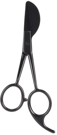 ANKROYU Entenschnabel-Klingenschere, Edelstahl-Teppichschere, Entenschnabel-Messerschneide-Applikationsschere, Stickschere, Entenschnabel-Schere für Applikationen, Schwarz