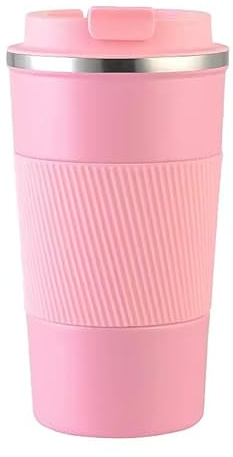 NOBLE BLOOD Travel Coffee Mug Insulated Stainless Steel Coffee Cup for Cold and Hot Drinks Home Office Outdoor Works 380ml/13oz (Pink, 510ml)