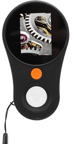 Digitales Mikroskop Fester Fokus, 2MP 500x Tragbare Hand Lupe, mit 2,0-Zoll-Farbbildschirm, 8 LED, Taschen Mikroskop für Vista XP 7 8 10 11
