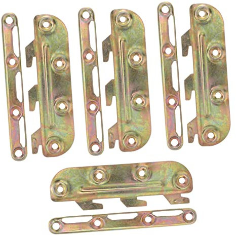Generisch 4 Sets Bettrahmenverbinder Kopfteilhalterung Kopfteilhalterungen Für Metallbettrahmen Eisen Bunte Befestigungselemente Hardware