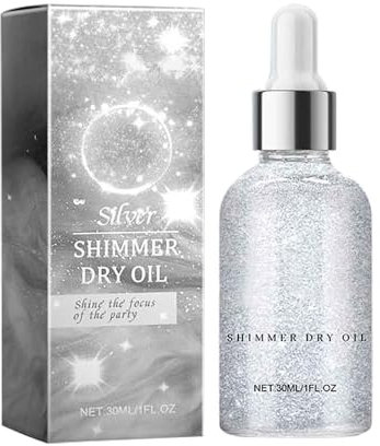 Orphic Body Shimmer, Orphic Shimmer Dry Oil, Opphic Body Glitter Oil, Glowing Body Shimmer Dry Oil, Glitter Body Oil, Glow on The Skin, Body Shimmer Oil, Waterproof (A, 30ML)