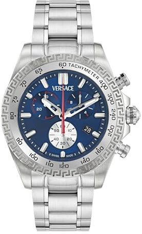 Versace Herren Chronograph Quarz Armbanduhr Chrono X