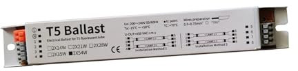 MRVAKDYDI Balasto electrónico Balasto para lámpara fluoresce Balasto electrónico de Encendido instantáneo for lámpara Fluorescente T5 2X54W 54W 220V-240V 50/60HZ