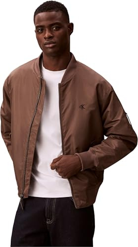 Calvin Klein Men's Hero Denim Bomber Jacket with Zip