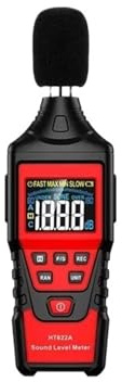 HT622 Fonometro Misuratore SPL Portatile da 30 dBA a 130 dBA Strumento di misurazione del Volume di Rumore Misuratore di Decibel (Ht622a)