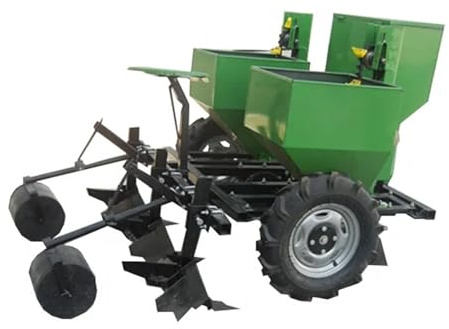 NADCFN Seeding tool Seeds Dispenser Mini Potato Planter Seeder Machine 2 Rows