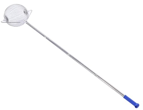 HELEVIA Nusssammler, Eicheln-Sammler aus Edelstahl, Kleiner Pflücker-Oberwalzenkäfig, Zum Aufsammeln Kleiner Pekannüsse, Walnüsse, Früchte, Tennisbälle S