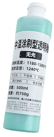 Barniz de arcilla de 500 ml para proyectos de cerámica y manualidades, sellador de cerámica de alto brillo, resistente al agua, acabado transparente, esmalte fácil de usar