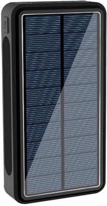 Caricatore Solare per Cellulari - Power Bank Portatile con Pannello Fotovoltaico,Supporta 4 Dispositivi con Batteria 20000mAh Impermeabile per Picnic, Escursioni, Campeggio e Spostamenti Quotidiani