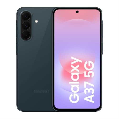 Samsung Galaxy A37 5G, 128GB, Móvil Fino con IA, 8GB, Gran Angular 50MP, Autonomía 2 Días, Batería 5000 mAh, IP68, Garantía del Fabricante 3 Años + 1 Año Extra, Color Verde Oscuro (Versión Española)