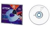 TDK CDRWXG80 CDRW 700MB 5PK