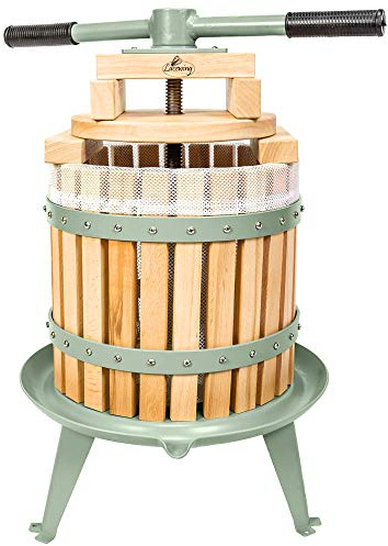 Lacewing 12L Easy Press Apple Press for Pear Fruit Cider Berry Juice Wine Double Handled Press with Accessories