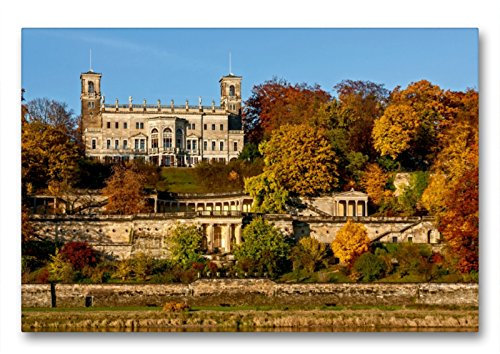 Premium Textil-Leinwand 90 x 60 cm Quer-Format Im Elbtal von Dresden | Wandbild, HD-Bild auf Keilrahmen, Fertigbild auf hochwertigem Vlies, Leinwanddruck von Birgit Seifert