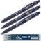 Pilot Frixion Clicker Tintenroller 0,7 mm blau schwarz 3 Stifte + Minen