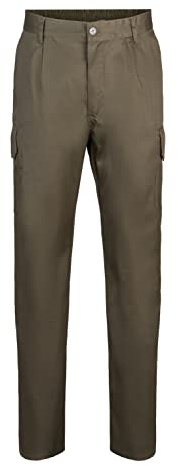 VELILLA 345 Pantalón Multibolsillos, Color Verde Caza, Talla 40
