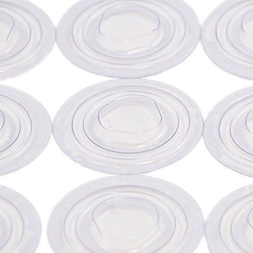 KLEBESHOP24 CD Clips selbstklebend transparent, 20 Stück | CD-Klebepunkte für CD, DVD und Blu-ray in Mappen, Ordnern, Hüllen und Verpackungen