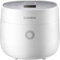 CUCKOO CR-0675FW Reiskocher für 6 Tassen (ungekocht) / 12 Tassen (gekocht) Micom Reiskocher mit antihaftbeschichtetem Innentopf, 13 Menümodi, LCD-Display, Fuzzy Logic Tech, Auto-Clean (weiß)
