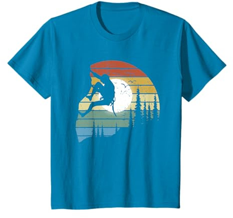 Vintage Climbing Alpinisme Bouldering Grimpeur Escalade T-Shirt