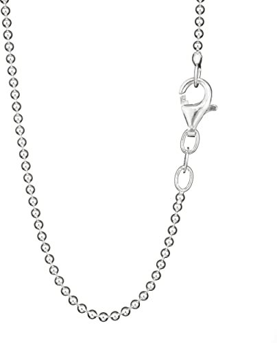 NKlaus Collier 70cm Boule Ronde Chaîne Argent 925 Collier Femme 1,5mm Large 8202
