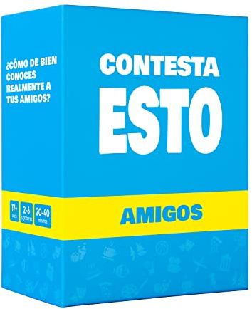 Contesta Esto - ¿Cómo de Bien Conoces a Tus Amigos y Familia? - Juego de Mesa de Cartas Divertido en Español - Regalo Original para Adolscentes y Adultes, Hombres y Mujeres