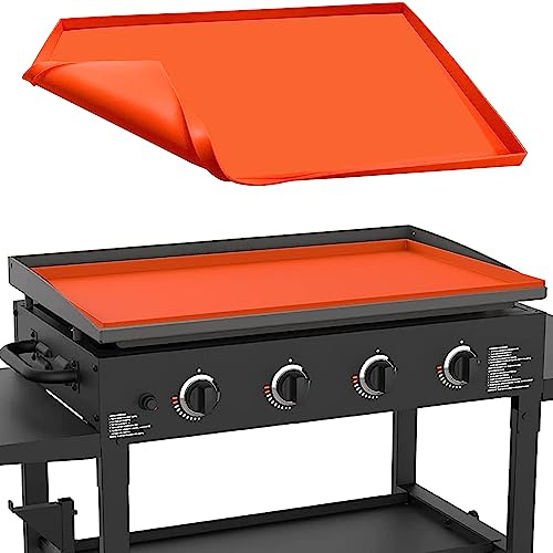 91,4 cm Silikon-Grillmatte für Blackstone 91,4 cm Grillplatte, robuste Grillabdeckung aus lebensmittelechtem Silikon, schützt Ihre Grillplatte das ganze Jahr über vor Schmutz und Rost
