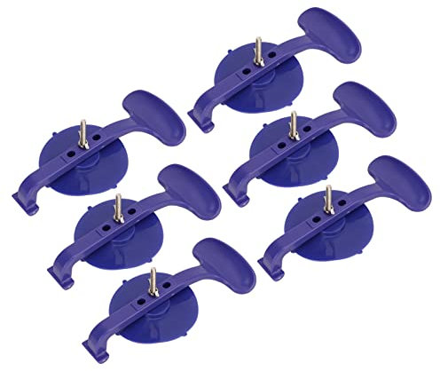 Lot de 6 Pinces À Ventouse, Ventouses Extra Larges, Force de Serrage Forte, Portée et Force de Serrage Réglables, Outil de Collage de Réparation de Pare Brise pour Réparations Automobiles Ou Domestiqu