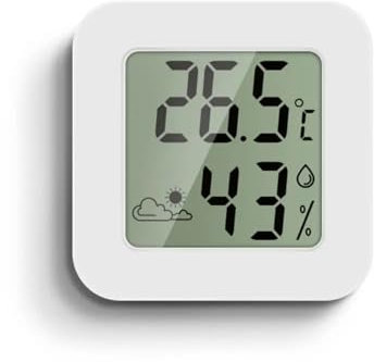 Termometro digitale LCD Igrometro Umidità temperatura interna, Monitor digitale di temperatura e umidità Termometri interni per casa, cameretta, terrario per rettili, incubatrice