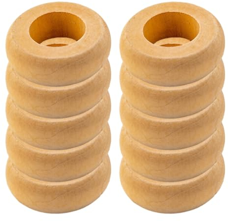GOOHOCHY 10stücke Serviettenringe Holz Natur Für Stoffservietten Rustikale Serviettenringe Als Dekorative Serviettenhalter Von DIY Holz Serviettenschnallen Für Esstischdekoration