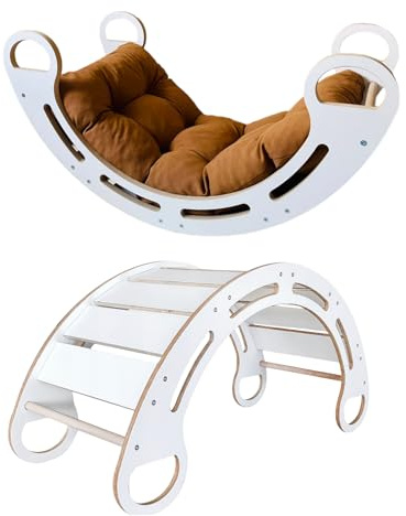 Slevobox Arco Montessoriano per Bambini 85x41x39cm - Arco Montessori - Dondolo Montessori - Arrampicata per bambini - Stimola lo Sviluppo Delle Capacità Motorie