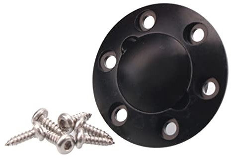 BEAHING RC Fuel Dot Plug RC Puerto de llenado de Combustible de avión RC Accesorios Redondos para RC Barco de automóvil Negro, Puerto de llenado de Combustible del avión RC
