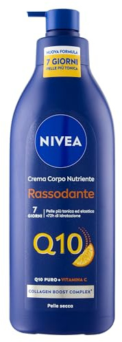 NIVEA Q10 straffende Körpercreme 400 ml, straffende Körpercreme mit reinem Coenzym Q10 und Vitamin C, Feuchtigkeitscreme für trockene Haut 72h für eine straffere und elastischere Haut
