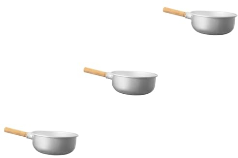PRETYZOOM 3 Pz Mestolo D'acqua Mestolo Di Zuppa Per Sauna Cucchiai D'acqua Retrò Paletta Per Secchio Doccia Paletta Per L'acqua Del Bagno Cucchiaio Per Porzioni Abbondanti Alluminio