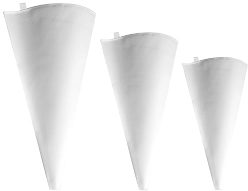 Sacchetti per tubazioni riutilizzabili sacchetti per glassa 3 diverse dimensioni borse per tubatura riutilizzabile bot di pasta di cotone sacchetti di glassa per la lacrime per i biscotti c