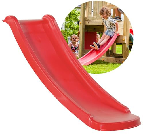 Spielturmking Kinder Rutsche Outdoor Garten Spielgeräte, Stabile Rutsche für Kleinkinder, Alternative zu Indoor Spielgeräten, 1,20 Meter lang
