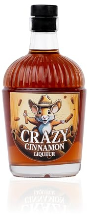 Crazy Cinnamon Zimt Schnaps | Zimt Likör | 100% Natürliche Zutaten | Handcrafted | Vielseitig als Shot, Warm oder im Kaffee | 1 x 700ml | 25% Vol.