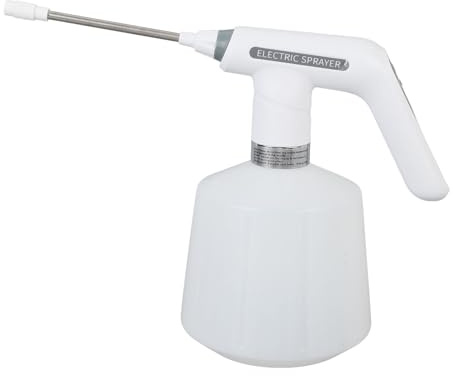 Wiederaufladbare Power-Sprühflasche, Feiner Nebel, Verstellbares Düsendesign, Auslaufsicher, 1,5 L, Automatischer Pflanzensprüher mit Verlängertem Stab für die Hausreinigung