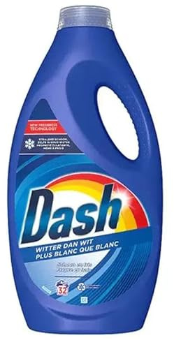 4er Pack - Dash Flüssigwaschmittel – Weißer als Weiß – 32 Wäschen / 1440ml
