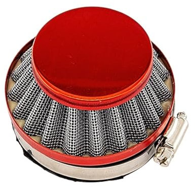 MNEVZX Carburador de Motocicleta Filtro de Aire de 58 mm, Apto para carburador de Motor de 2 Tiempos de 47 CC y 49 CC, minimoto, Quad, ATV, Dirt Pocket. Filtro de Gasolina(Red)
