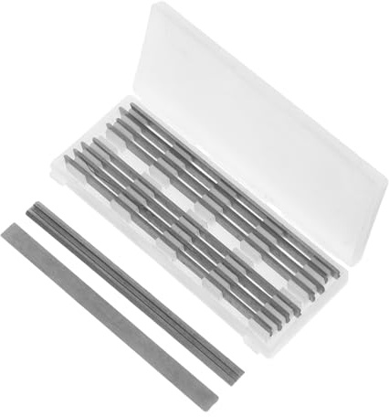DOITOOL 10 Piezas De Repuesto Para Cepilladora Manual Cuchilla De Repuesto Para Cepilladora De Madera Cuchilla De Acero Para Herramienta
