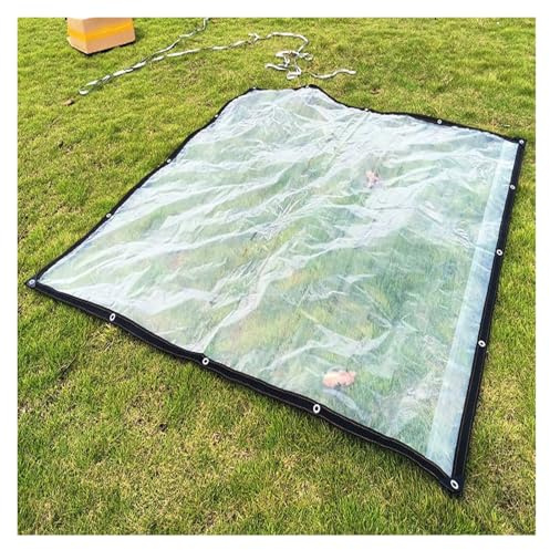 Lona impermeable transparente – Cubierta de lona transparente para muebles de exterior, cenador, terraza, pérgola, jardín (1 x 3.3 x 10 pies) – Cortinas laterales