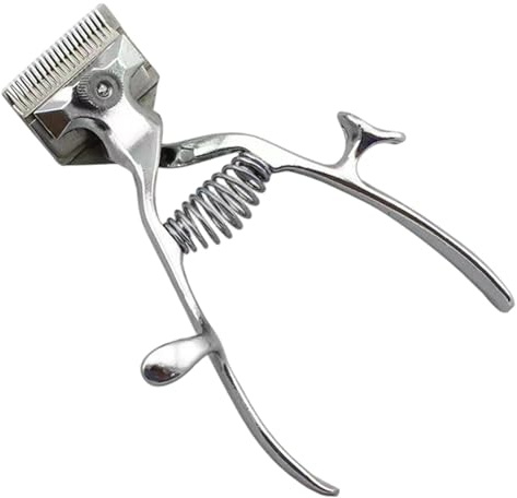 Tondeuses à cheveux manuelles 2 pièces 6 tondeuses à cheveux ressorts en acier inoxydable main ergonomique silencieuse facile laver outils de barbier pour la maison, coupe de en salon