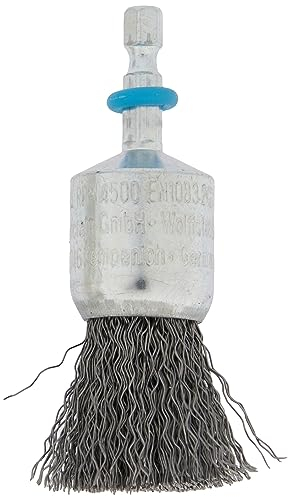 wolfcraft 2126000 - Brosse Pinceau en Fil d'Acier Ondulé - Diamètre 25 mm Longueur 25 Mm
