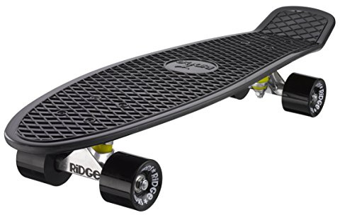 Ridge 27 Big Brother Retro Cruiser Skateboard, Nero/Nero