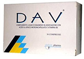 Integratore alimentare a base di magnesio acido alfa-lipoico vitamina b6 dav 30 compresse