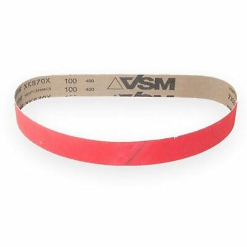 VSM XK870X/F - Cinta abrasiva para lijadora de banda de tubo, 40 x 760 mm, 10 unidades, grano P240