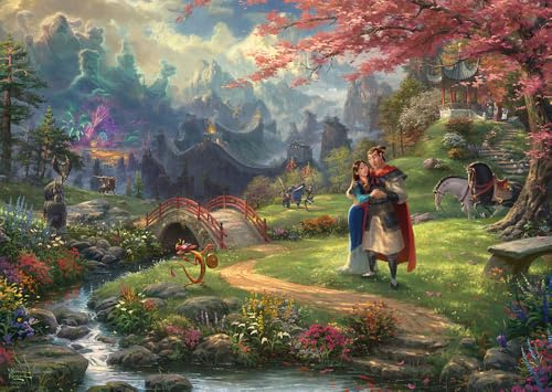 Schmidt Spiele 59672 Thomas Kinkade, Disney, Mulan, 1000 Teile Puzzle