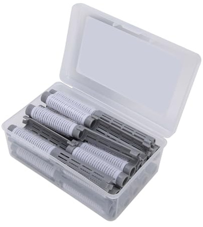 20 Stück Dauerwelle Haar Stäbchen Flauschige Dauerwelle Lockenwickler Lockenwickler Set für Friseursalon Haushalt Salon Werkzeuge (03)
