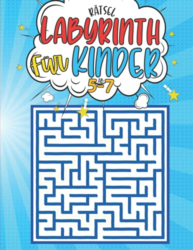 labyrinth rätsel für kinder ab 5-7: 100 Labyrinth 3 ebenen mit Lösungen - Aktivitätsbuch für Kinder - rätselhefte für kinder ab 5-7 jahren - Lustiges ... Kinder - Geschenkidee fur Mädchen und Jungen
