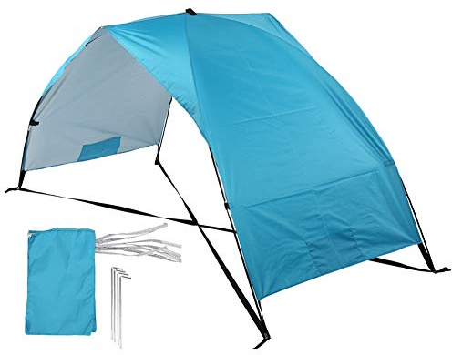 Alvinlite Strandmuschel Sun Shelter für 2 Personen outdoorer klappbarer tragbarer Strandzelt für Familie Strand Garten Camping schnell aufzubauender Sonnenschutz Strandmuschel